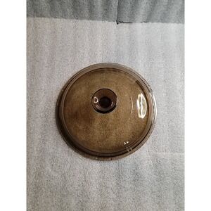 Vtg‎ Pyrex Amber (8.5" Out 7.5" In) Corning Ware Lid Visions Glass Lid V-2.5-C
